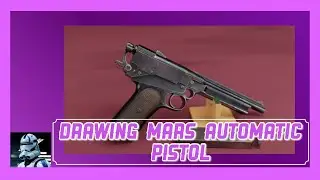Drawing Mars Automatic Pistol