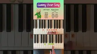 Gummy Bear Song - easy #piano #tutorial #pianotutorial #memes Learn how to play Gummib&auml;r song