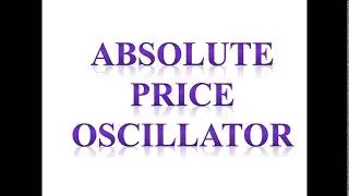 WHAT IS ABSOLUTE PRICE OSCILLATOR? IN TELUGU/ALICEBLUE/NSE/NIFTY/BSE/SHARE/TS