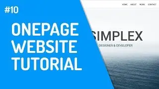 [10] One-Page Website mit HTML & CSS | Responsive Teil 3