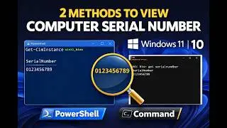 2 Methods to View Computer Serial Number in Windows 11 and 10 | GearUpWindows Tutorial
