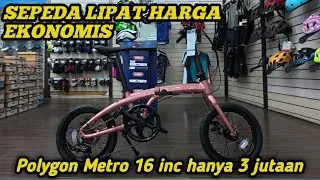 REKOMENDASI SEPEDA LIPAT BUAT PEMULA ..‼️ POLYGON METRO 16 INC 2025 ....