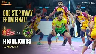 టాప్ లేపిన తెలుగు టైటాన్స్ | ELIMINATOR 3 | Telugu Highlights | #PKL12