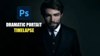 PHOTOSHOP - Stylized Portrait Edit Timelapse