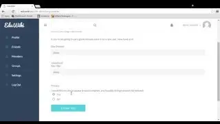 Registering and Creating a website on Eduwiki