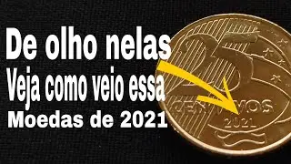 De Olho Nas Moedas de 25 Centavos 2021 - Veja Como Veio Essa