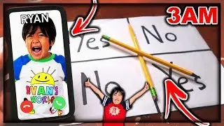 DO NOT PLAY CHARLIE CHARLIE WHEN CALLING RYAN’S WORLD AT 3AM!! *OMG HE CAME TO MY HOUSE*