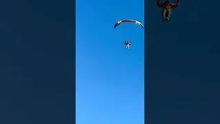 Spencer with the fly by on the Ozone r3x 8m ￼#speedflying #skydiving