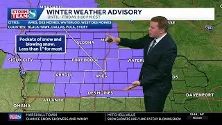 Iowa weather: Snow showers move in ahead of a frigid weekend