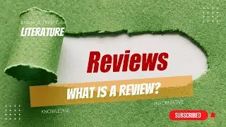 Review 👌 :  What is a review, characteristics and types of reviews 🔥 #Literature
