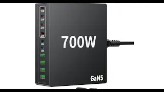Preskiwa 700W USB C Charger Block 10-Multiport USB C Charging Station Wall Charger Desktop Charger