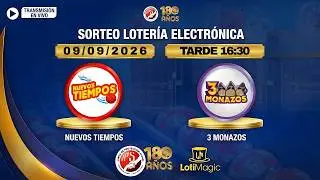 Sorteo JPS EN VIVO 9/09/2026 | 3 Monazos y Nuevos Tiempos (TARDE) | LotiMagic