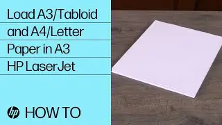 Load A3/Tabloid and A4/Letter Paper in A3 HP LaserJet | HP LaserJet | HP