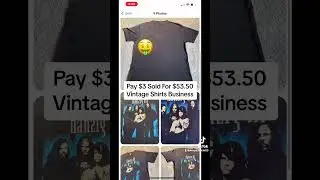 Learn how to sell vintage shirts business flip online money #moneymoney #makingmoney #cartoon #earn