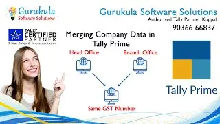 Merging Company in Tally Prime(Same GSTIN)/ Gurukula Koppal/ Sharanukumar S H