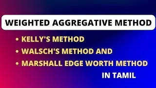 Weighted Index Number in Tamil