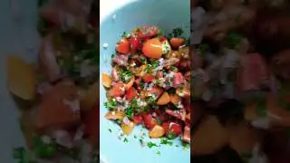 Fresh tomato salsa#shorts#tomato#shortfeeds
