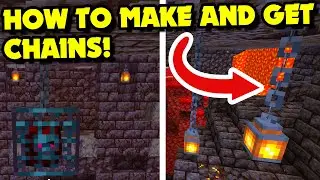 How to Make & Get Chains in Minecraft 1.16+ (Minecraft Tutorial)