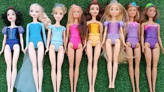 Mattel Disney Princesses Dress up Ariel, Rapunzel, Belle, Tiana, Sindirella, Mulan DIY