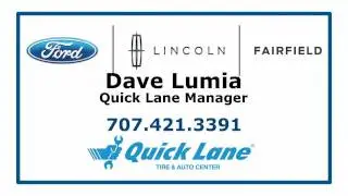 Ford Fairfield Quicklane Manager Dave on convenient service