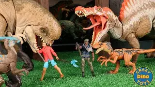 New Jurassic World Rebirth Toys Duncan Kincaid & Velociraptor, Reuben Delgado & Parasaurolophus