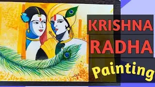 Radha Krishna Drawing/Radha Krishna Painting/Krishna Radha | Creative Drawing wallah