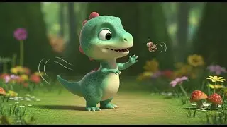 Baby Dino Tip Toe Walk | Fun Dinosaur Song | Toddler Sing Along