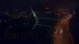 Night cities | Drone shot