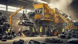 How the $90 Billion Industry of Old Cars Recycled Into Railway Tracks (Full Process)