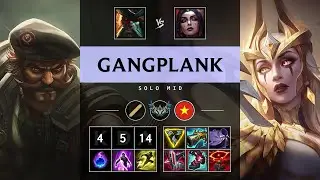 Gangplank Mid vs LeBlanc - VN Challenger Patch 25.17