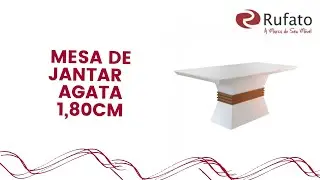 Montagem da Mesa de Jantar &Aacute;gata 1,80 cm Rufato M&oacute;veis