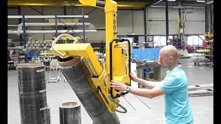 Roll Handler, roll turner for wide composite rolls RH150xxl BM  by dotec, 2