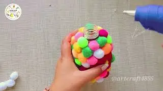 @artcraft4855 waste plastic bottle reuse ideas 💡❤️👍 Recycled art 🎨🥰