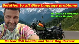 Saddle Bag & Tank Bag Fair Review | Meteor 350  Review 2025 | Reasonable Riding Saddle & Tank Bag