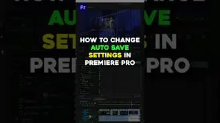 How to Setup AUTO SAVE in Premiere Pro! 👍 #premierepro #tutorial #kylerholland