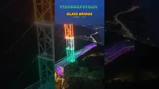 vizag Glass Bridge.|skywalk Bridge Night View#vizag #glassbridge #vizagbeauty