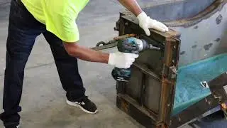 24&rdquo; Bottom Block, assembling the form for pouring.