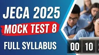 WBJEE JECA 2025 Mock Test 8 🔥 | Full Practice Set | Math, Logic, Computer MCQs
