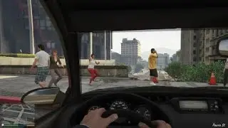 Grand Theft Auto V - driving off street