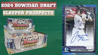 2024 Bowman Draft Top 10 Sleeper Prospects YOU Should Know About | Holoflix Prospecting Part 1