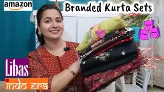 Amazon Kurta Sets Haul | Libas & Indo Era Embroidered Cotton Kurta Sets Haul | Neema's Corner 