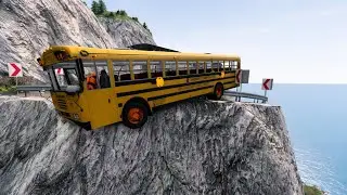 Cars vs Cliff Roads #6 - BeamNG.Drive