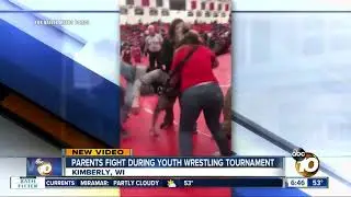 Video shows parents brawl during youth wrestling event