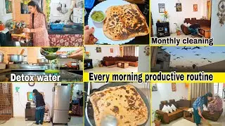   ✅️Every morning Productive routine,monthly cleaning, एसे करे winter skin care Hema chandra vlog 