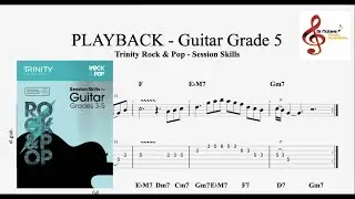PLAYBACK - GUITAR GRADE 5 - Trinity Rock and Pop Session Skills ( example 1 & 2 )