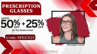 Goggles4U FLASH SALE! Prescription Glasses 50% + 25% OFF!
