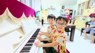 Jingle bells - Thi&ecirc;n Kh&ocirc;i & Thi&ecirc;n Khang || Dual Nhi Music & Art