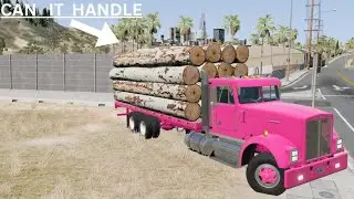 BeamNG.drive,Heavy TIMBER HAUL   To   Remote  Town