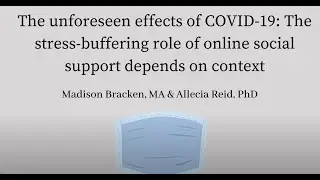 The Stress Buffering Effects of Online Social Support Before Versus During the COVID-19 Pandemic