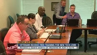 Veterans receive free training for new tech jobs